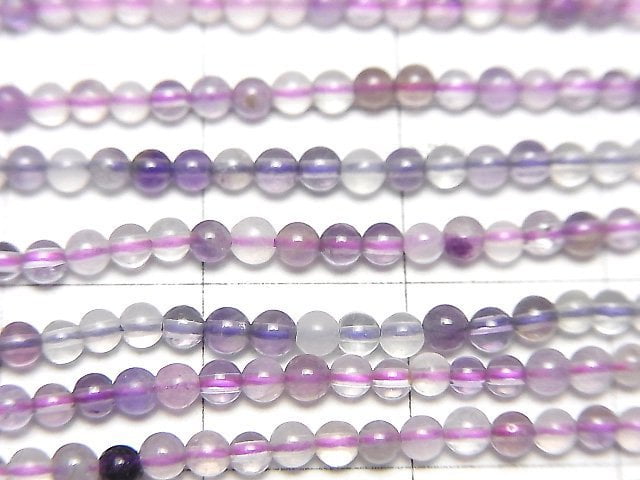 [Video] Multicolor Fluorite AAA- Round 2mm 1strand beads (aprx.15inch/38cm)