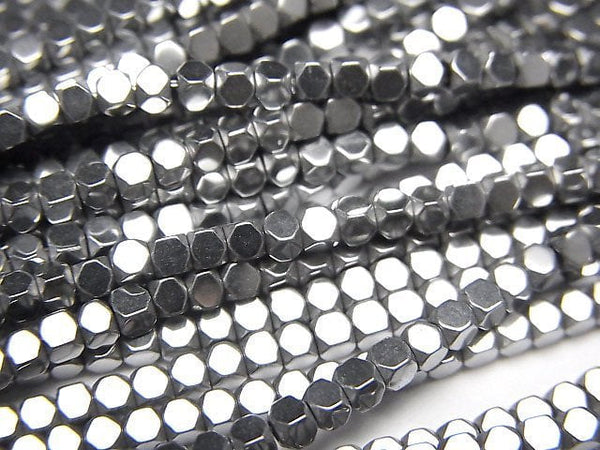 Cube, Hematite Gemstone Beads