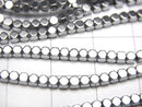 [Video] Hematite Cube Shape 2 x 2 mm x 2 mm Silver coating 1 strand beads (aprx.15 inch / 38 cm)