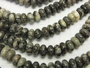 1strand $6.79! Zebra Jasper Rondelle 10x10x5mm 1strand beads (aprx.15inch / 38cm)