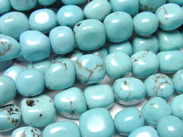 [Video]Magnesite Turquoise Nugget 1strand beads (aprx.15inch/38cm)