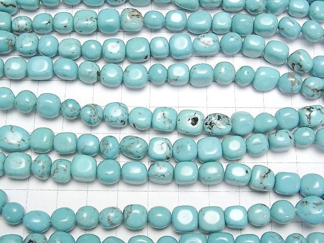 [Video]Magnesite Turquoise Nugget 1strand beads (aprx.15inch/38cm)