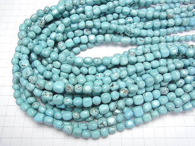 [Video]Magnesite Turquoise Nugget 1strand beads (aprx.15inch/38cm)