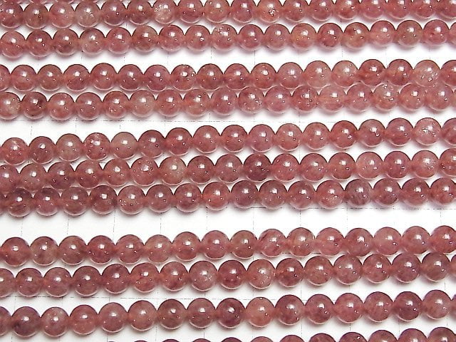 [Video]High Quality Moscovite AAA Round 6mm 1strand beads (aprx.15inch/37cm)