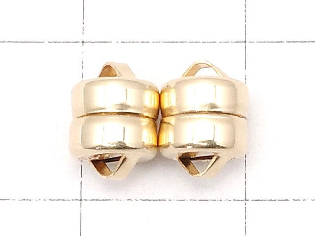 14KGF Magnetic Clasp 5.5x4mm 1pair (2 pieces)