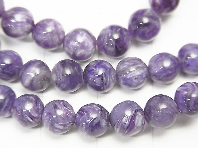 [Video]1strand $39.99! High Quality Charoite AAA Round 6mm 1strand (Bracelet)