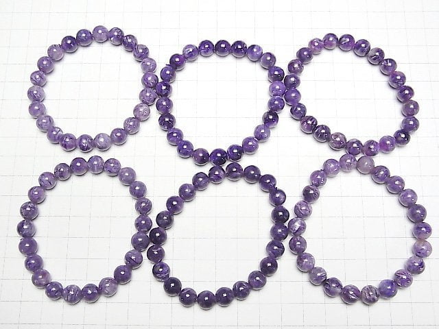 [Video]Charoite AAA Round 8.5mm Bracelet