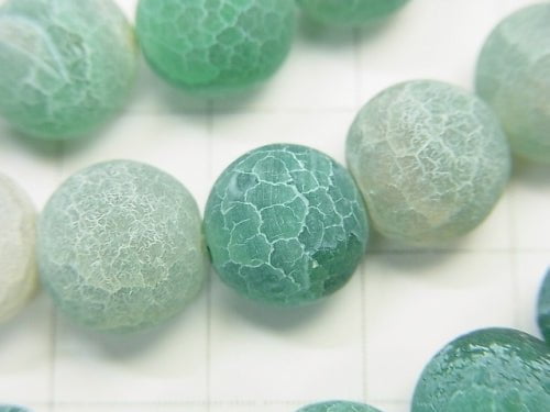 Frost green color agate Round 10mm antique finish 1strand beads (aprx.14inch/35cm)