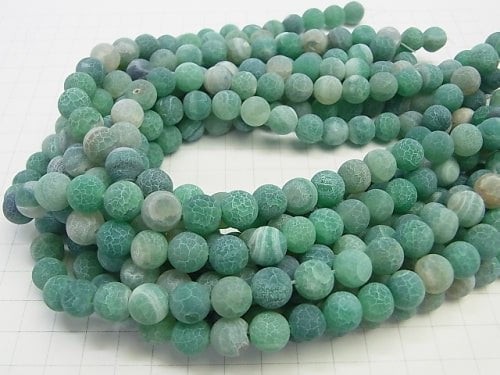 Frost green color agate Round 10mm antique finish 1strand beads (aprx.14inch/35cm)
