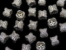 Metal Parts Rondelle 6x6x4.5 Silver Color (with CZ) 1pc $2.49!