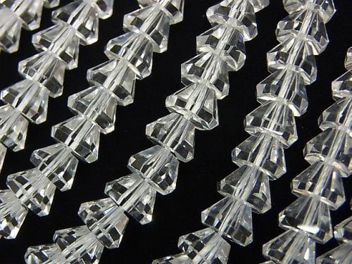 Crystal Quartz, Roundel Gemstone Beads