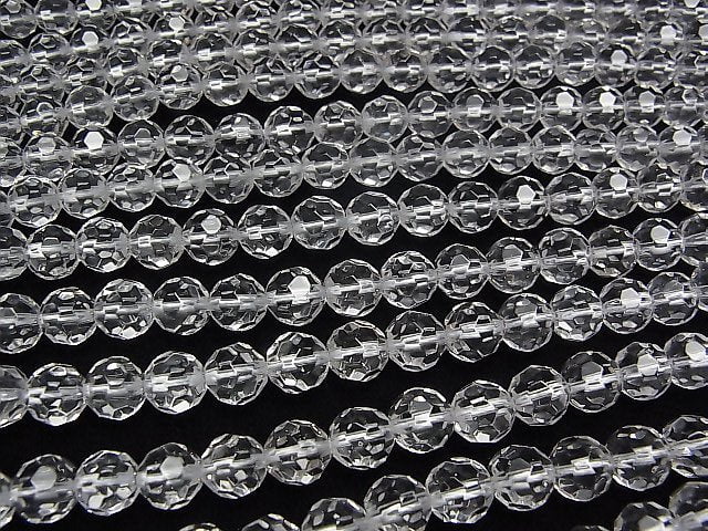 [Video] Crystal AAA 32 Faceted Round 8mm half or 1 strand beads (aprx.15inch/37cm)