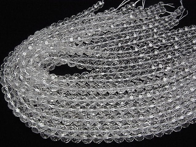 [Video] Crystal AAA 32 Faceted Round 8mm half or 1 strand beads (aprx.15inch/37cm)