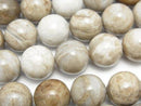 Silver Leaf Jasper Round 12mm half or 1strand beads (aprx.15inch/36cm)