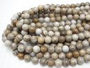 Silver Leaf Jasper Round 12mm half or 1strand beads (aprx.15inch/36cm)