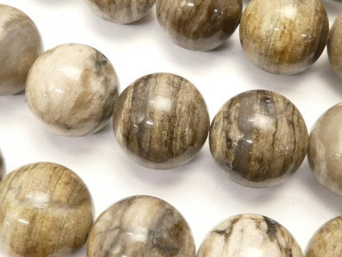 Jasper, Leaf, Round Gemstone Beads