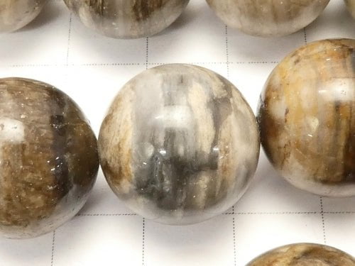 Silver leaf Jasper Round 16 mm half or 1 strand beads (aprx.15 inch / 36 cm)