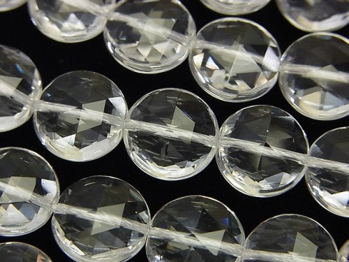 Coin, Crystal Quartz, Triangle Gemstone Beads