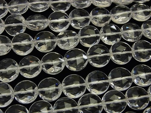 [Video] High Quality! Crystal AAA Triangle Faceted Coin 12 x 12 x 6 mm 1/4 or 1strand beads (aprx.15 inch / 38 cm)