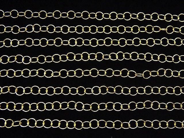 14KGF 圓橢圓鍊 3.5mm 扭轉 10公分