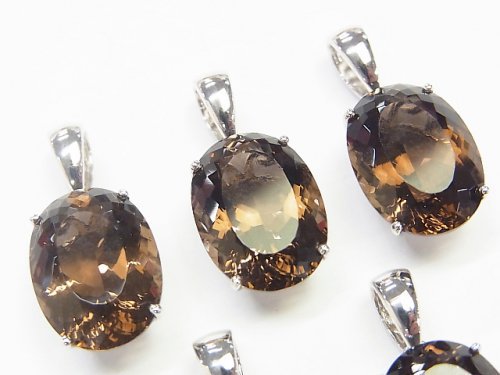 Accessories, Oval, Pendant, Smoky Quartz Gemstone Beads