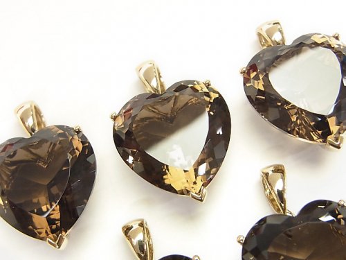 Accessories, Heart, Pendant, Smoky Quartz Gemstone Beads