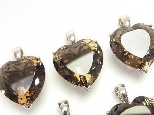 Accessories, Heart, Pendant, Smoky Quartz Gemstone Beads