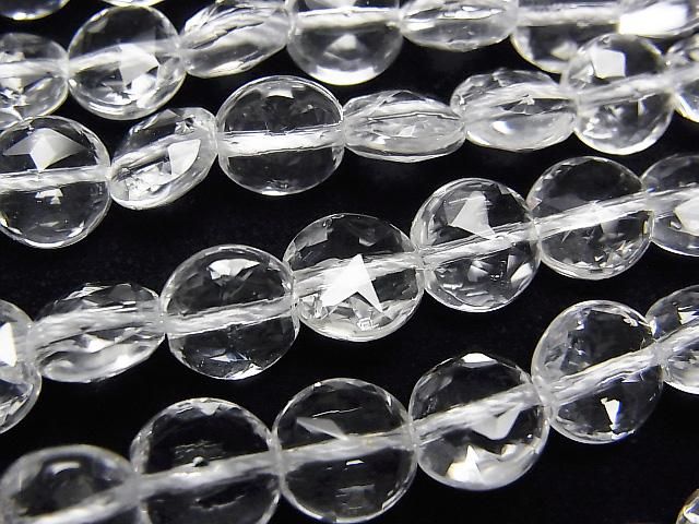 High Quality Crystal AAA Star Faceted Coin 8x8x5mm 1/4 or 1 strand beads (approx. 15inch/38cm) High Quality!