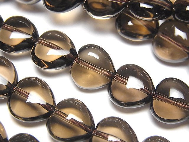 Heart, Smoky Quartz Gemstone Beads