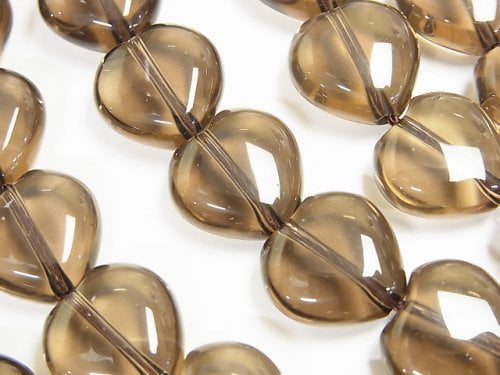 Heart, Smoky Quartz Gemstone Beads