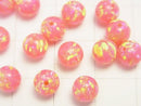Kyoto Opal Round 6 mm [Pink] Half Drilled Hole 2pcs $7.79!