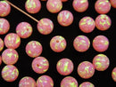 Kyoto Opal Round 6 mm [Pink] Half Drilled Hole 2pcs $7.79!