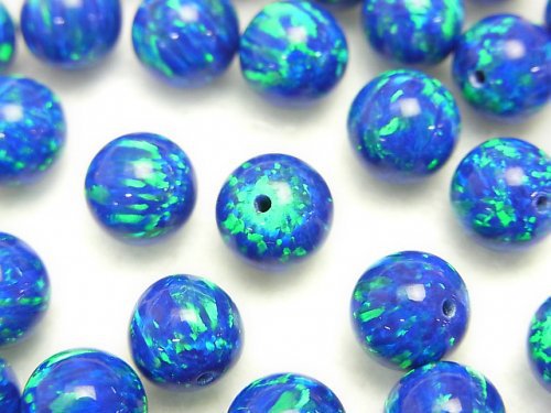 Kyoto Opal Round 8 mm [Blue] Half Drilled Hole 1pc $7.79!