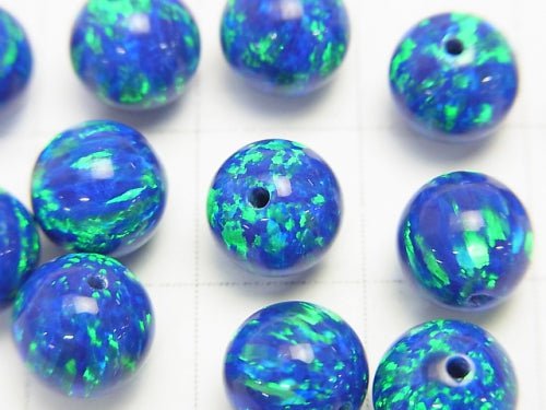 Kyoto Opal Round 8 mm [Blue] Half Drilled Hole 1pc $7.79!