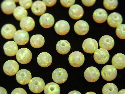 Round, Synthetic Opal Synthetic & Glass Beads