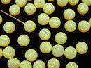 Kyoto Opal Round 6 mm [Yellow] Half Drilled Hole 2 pcs $7.79!