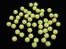 Kyoto Opal Round 6 mm [Yellow] Half Drilled Hole 2 pcs $7.79!