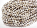 [Video]Silver Leaf Jasper 64Faceted Round 10mm half or 1strand beads (aprx.15inch/37cm)