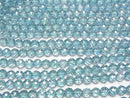 [Video] Aqua Aura Crystal Quartz 64Faceted Round 6mm half or 1strand beads (aprx.15inch / 38cm)