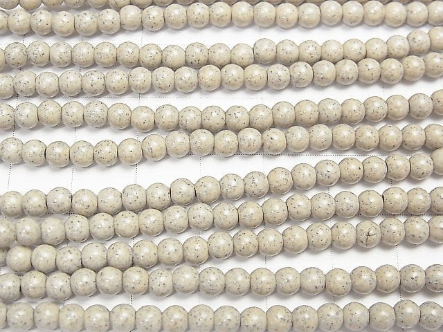 [Video] Taiwan Hokutolite Round 4 mm half or 1 strand beads (aprx.15 inch / 36 cm)