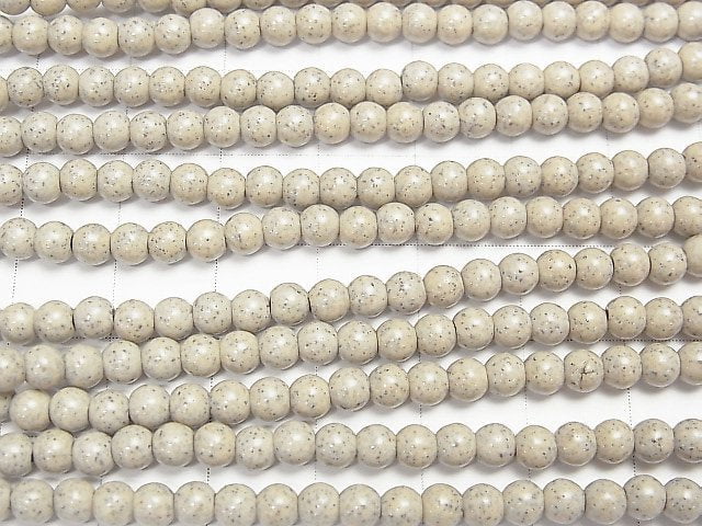 [Video] Taiwan Hokutolite Round 4 mm half or 1 strand beads (aprx.15 inch / 37 cm)