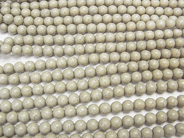 Taiwan Hokutolite Round 6mm half or 1strand beads (aprx.15inch/37cm)