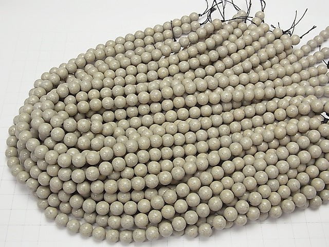 [Video] Taiwan Hokutolite Round 8 mm 1/4 or 1strand beads (aprx.15 inch / 37 cm)