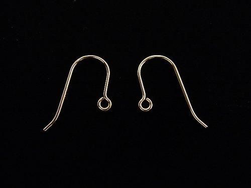 14KGF Earwire 20x12mm 2pairs (4 pieces)