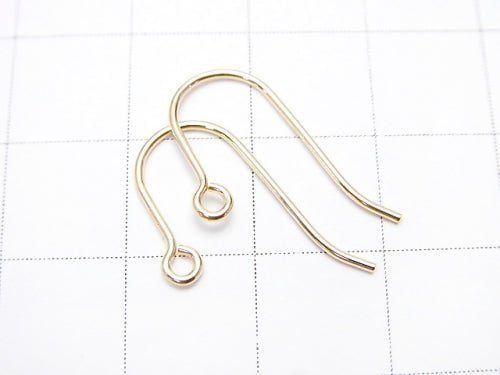 14KGF Earwire 20x12mm 2pairs (4 pieces)