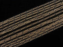 14KGF Figaro (long and short) chain 1.4mm 10cm