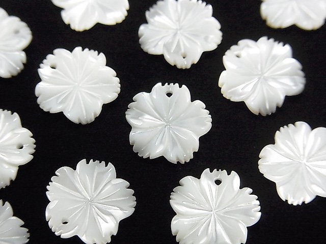 Flower, Mother of Pearl (Shell Beads) Pearl & Shell Beads