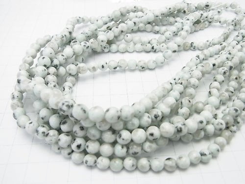 [Video] Sesame Jasper Round 6mm 1strand beads (aprx.15inch/37cm)