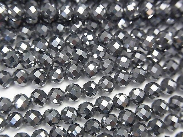 [Video] High Quality!  2pcs $11.79! Terahertz  32Faceted Round 4mm 1strand beads (aprx.15inch/36cm)