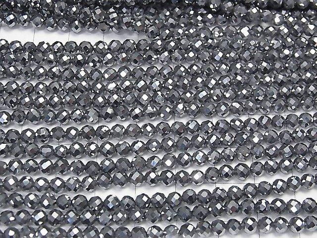 [Video] High Quality!  2pcs $11.79! Terahertz  32Faceted Round 4mm 1strand beads (aprx.15inch/36cm)